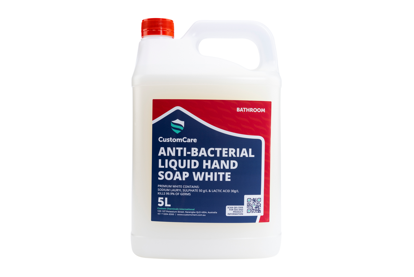 Custom Care Antibacterial Hand Soap Premium White