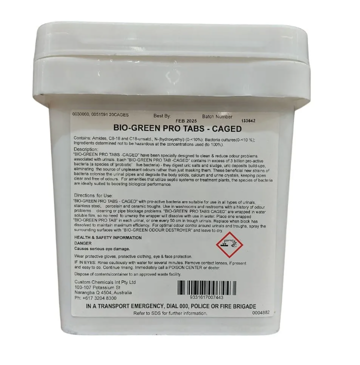 Bio-GreenPro-Tabs CAGED
with Pro-Active Bacteria